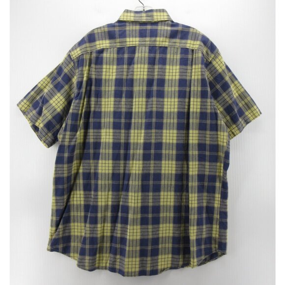 VINTAGE Ralph Lauren Polo Sport Shirt Large Linen Blend Button Up Plaid - Picture 7 of 11